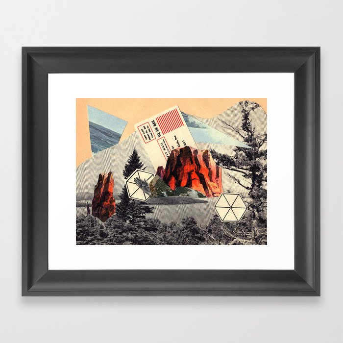 Mt. Red Framed Art Print