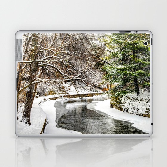 The Riverwalk in Winter Laptop & iPad Skin
