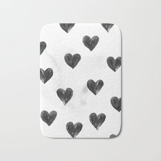 I drew a few hearts for you Bath Mat