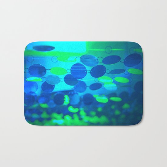 UNDERWATER GLAM CIRCLES #Blue #2 Bath Mat