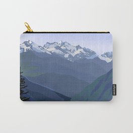 North Cascades National Park, Vintage Carry-All Pouch | Pacific, Nature, Travel, National, Wild, Conservation, Cascades, Trees, Mountains, Park 