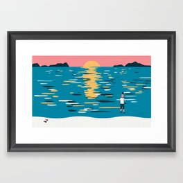 My Dad Used To Be So Cool (Sunset) Framed Art Print
