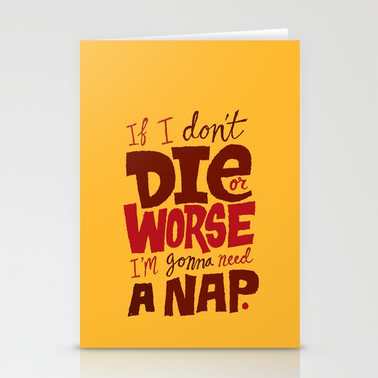 Die or Worse Stationery Cards