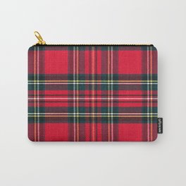 Black Red Tartan Plaid Scottish Pattern Carry-All Pouch