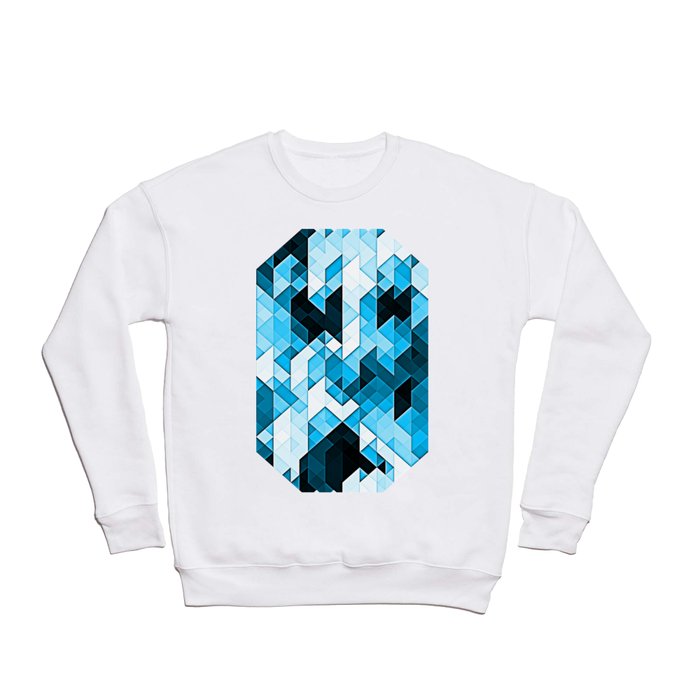 Blue Crystal Confusion Crewneck Sweatshirt