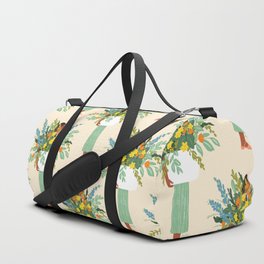 Flower Lady Duffle Bag