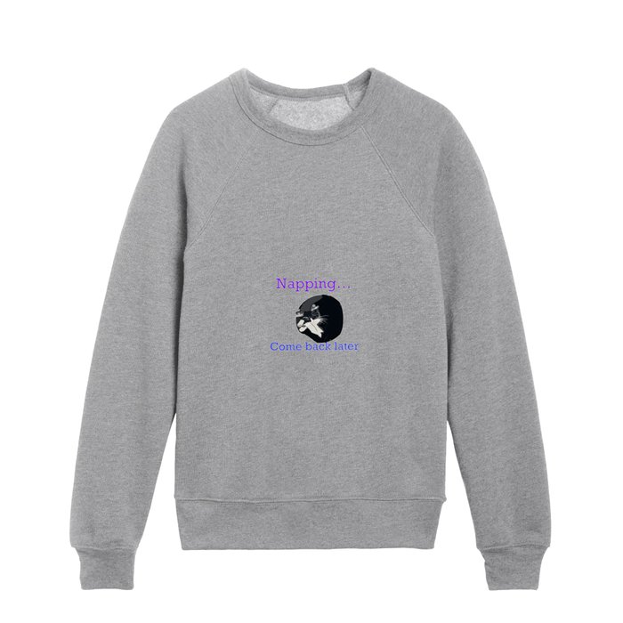 Sleeping kitty Kids Crewneck