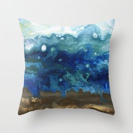 Ocean Surge Throw Pillow