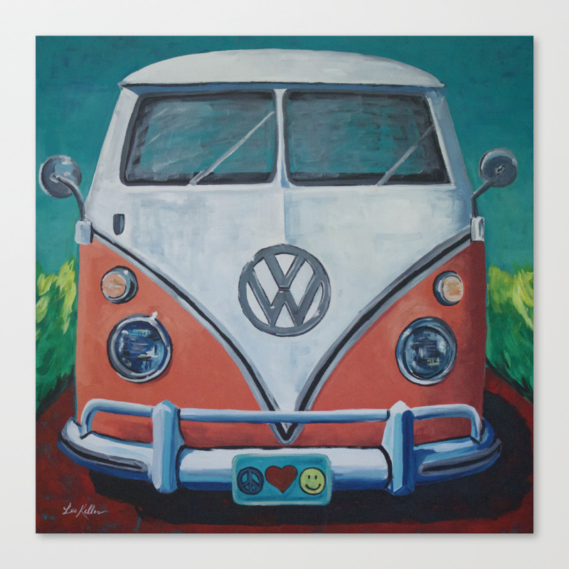 Bohemian Dream Hippie Van Art V W Van Art V W Bus Art Canvas