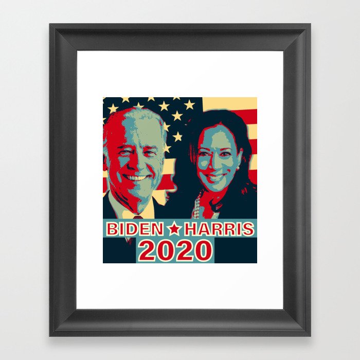 Joe Biden Kamala Harris 2020 Framed Art Print