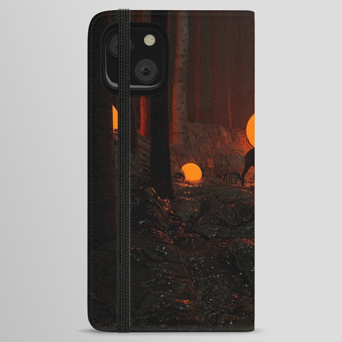 Deer in fairy forest iPhone Wallet Case