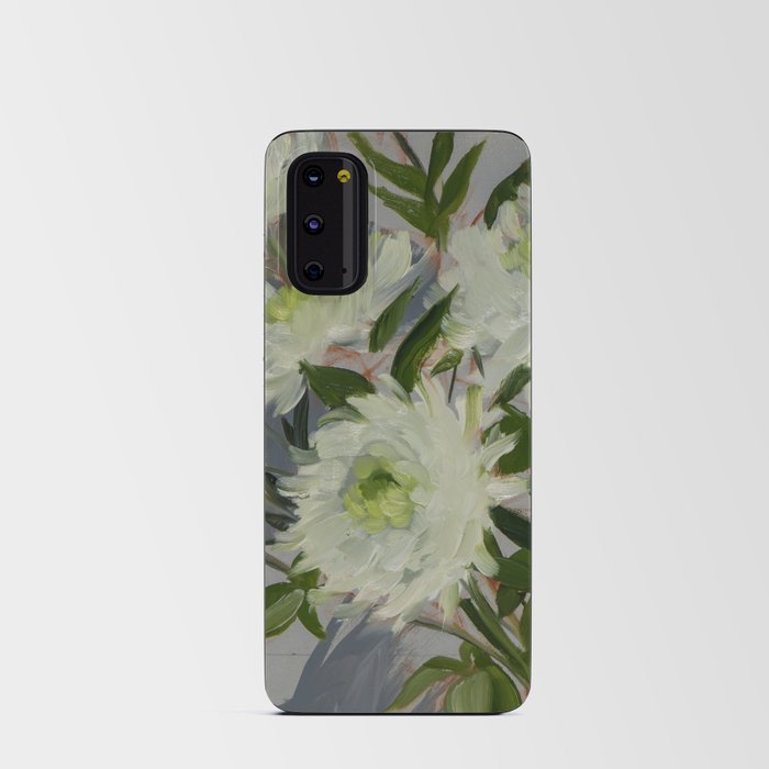 White Chrysanthemums Android Card Case