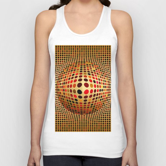 Ball illusion art Unisex Tank Top