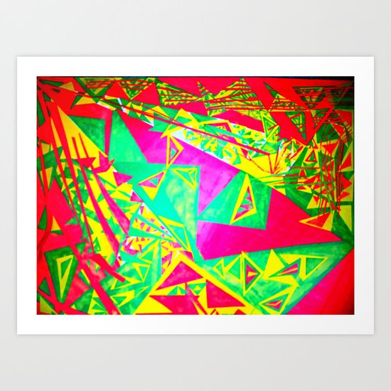 3 Triangulating Art Print