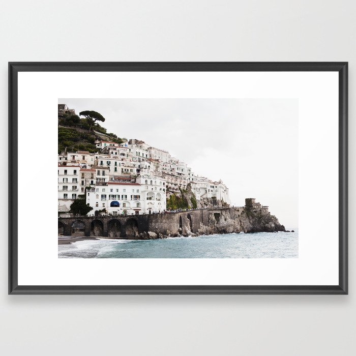 Amalfi Coast, Italy Travel Photography Framed Art Print