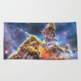 Nebula Beach Towel