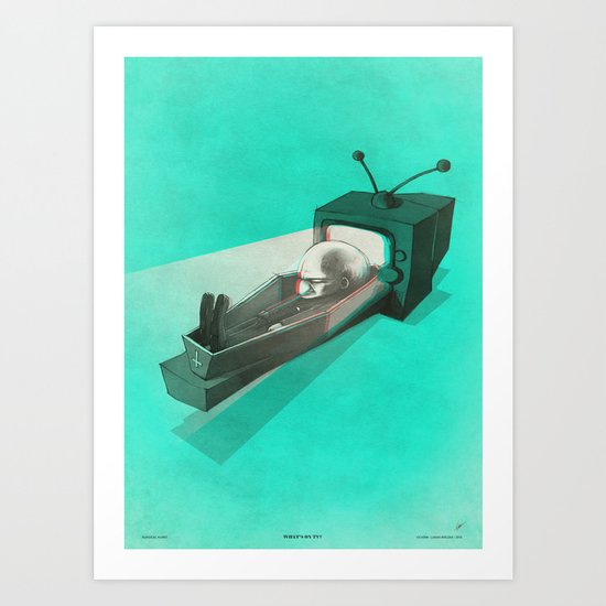 What's on TV? Art Print