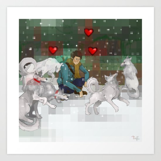 wolves are a mans best friend Art Print