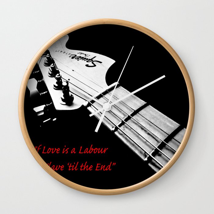 Swing Life Away Rise Against Lyrics With Guitar Wall Clock By Marissayannuzzi