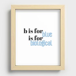 B is for Recessed Framed Print