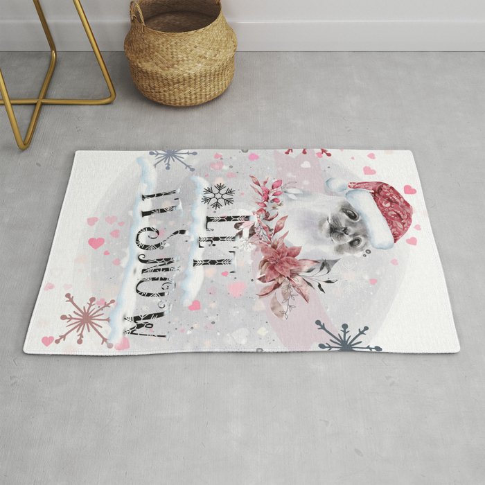Let it Snow on a Sail  Rug