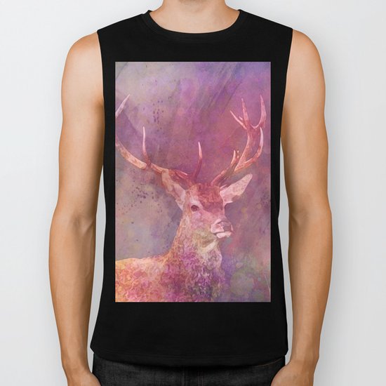 deer head Biker Tank