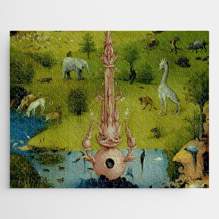 Hieronymus Bosch "The Garden of Earthly Delights" - The Heaven or The Creation Jigsaw Puzzle