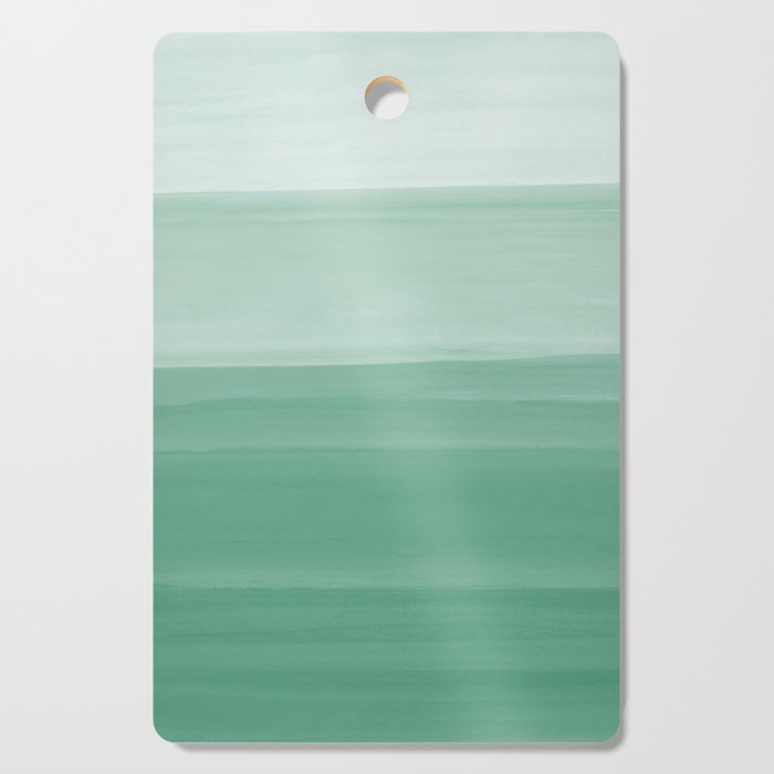 Touching Green Watercolor Abstract #1 #painting #decor #art #society6 Cutting Board