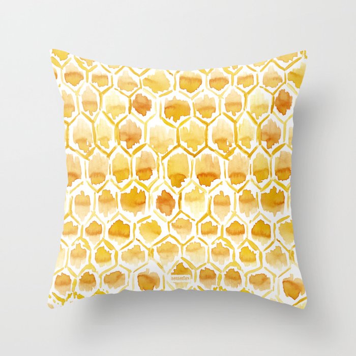 HONEY HOME Honeycomb Throw Pillow