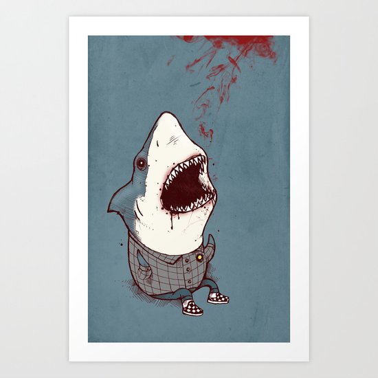 Shark Bites Art Print