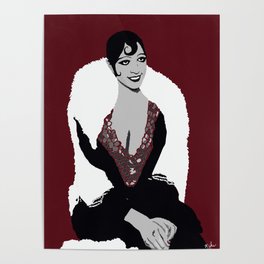 Josephine Baker the Original Flapper Femme Fatale circa 1920 Poster