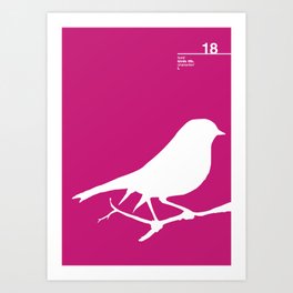 18_birdstfb_I Art Print | Vintage, Animal, Typography, Graphic Design 