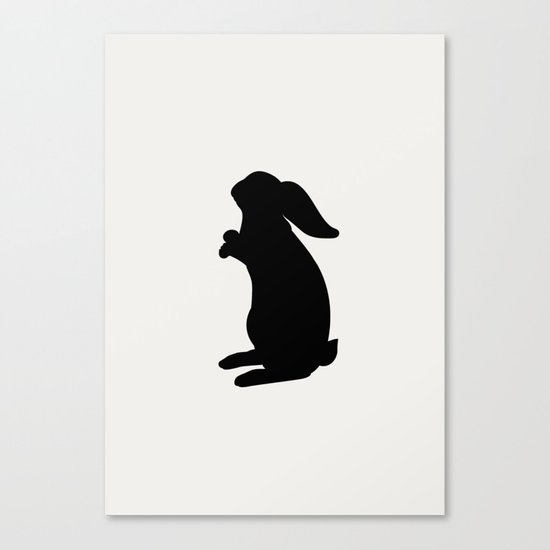 Positive Posters Rabbit Canvas Print