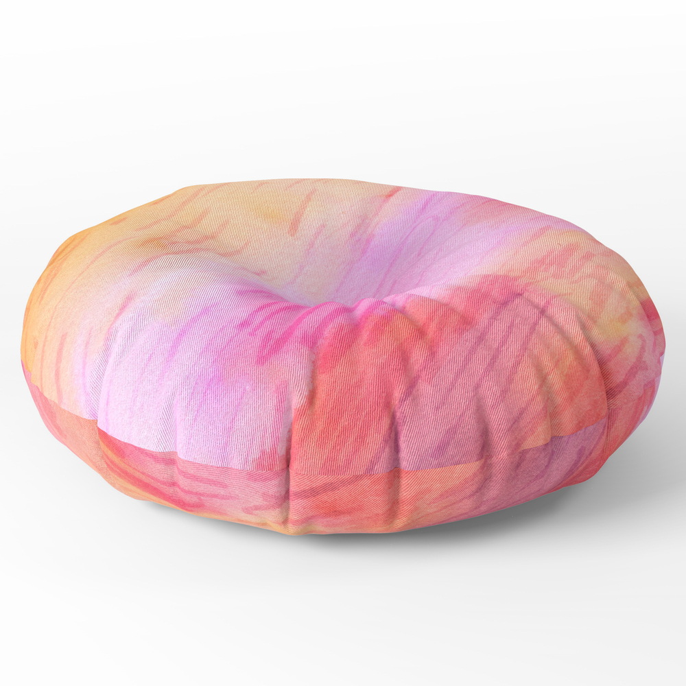 Abstract No. 337 Round Floor Pillow - x 26