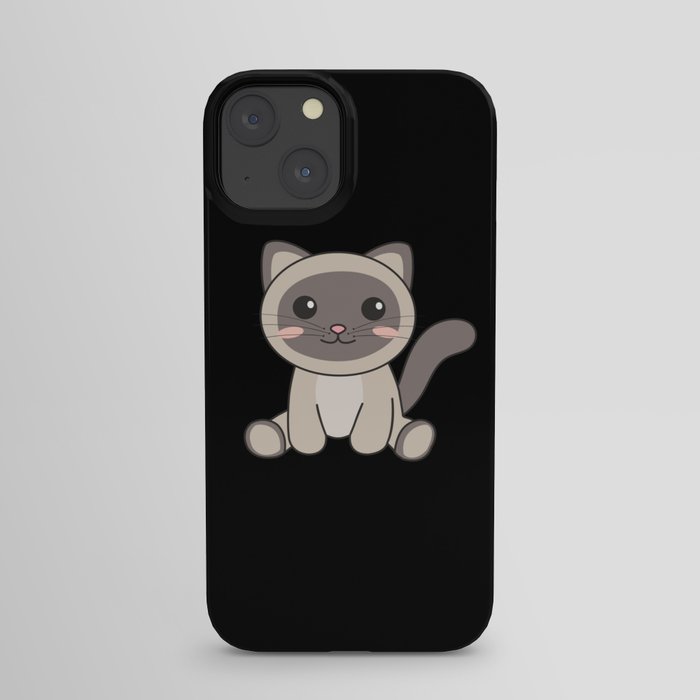 Siamese Cat Kawaii Cats Cute Animals For Kids iPhone Case