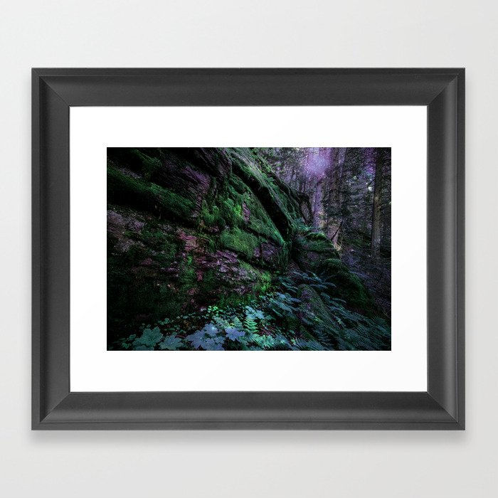 Enchanted Forest Wall (Where the Fairies Dwell) Framed Art Print
