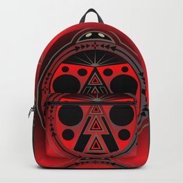 Ladybug Nation Backpack | Velvet, Ladybug, Nature, Nativeamerican, Life, Nation, Pattern, Red, Pop Art, Graphicdesign 