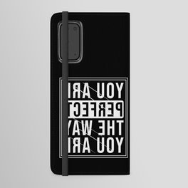 Mirrored Quote Android Wallet Case