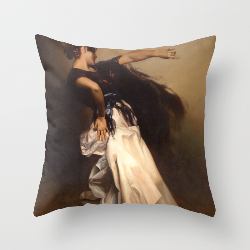 A Spanish Dancer By John Singer Sargent Vintage Fine Art Oil