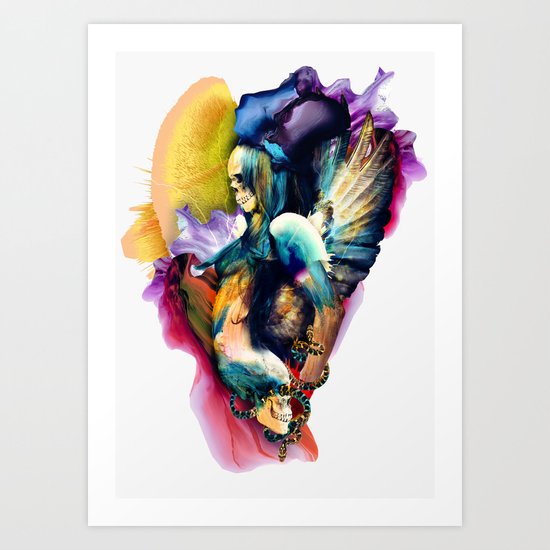 QUEEN OF SKULLS II Art Print