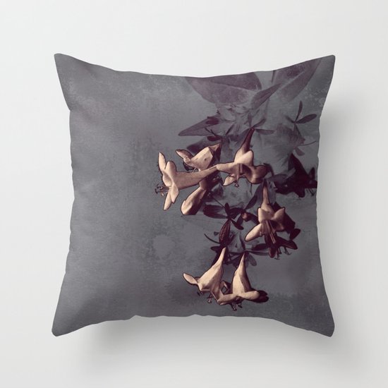 Evening Flowers Throw Pillow