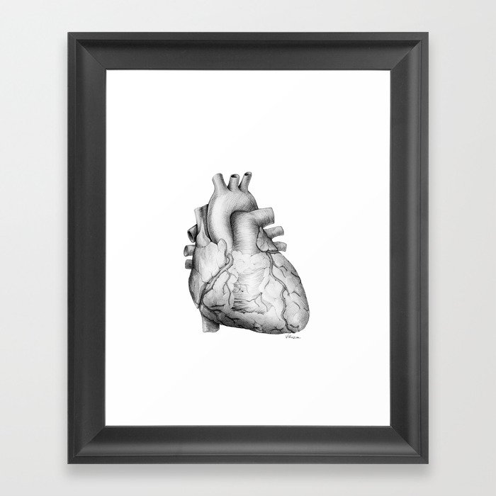 Anatomical Heart 101 Framed Art Print