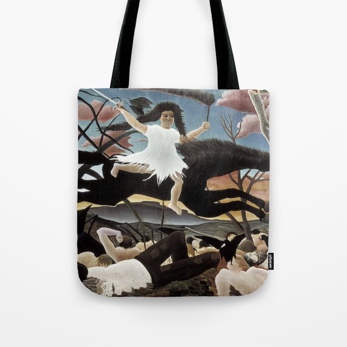 Henri Rousseau's War (La Guerre) Famous Painting Reproduction Tote Bag