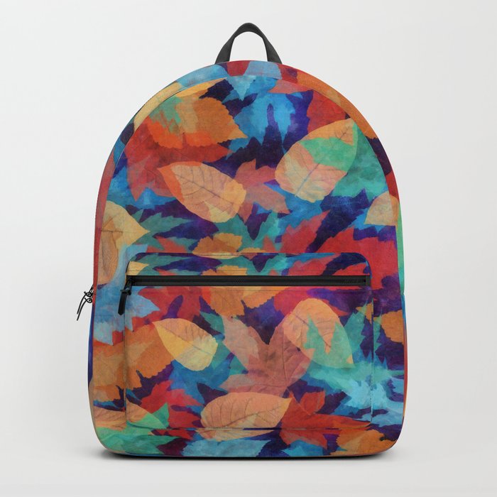 Colorful fallen leaves Backpack