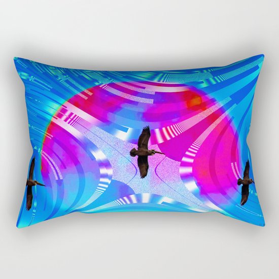 Flight of the Pelicans Rectangular Pillow