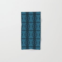 Liquid Light Series 31 ~ Blue Abstract Fractal Pattern Hand & Bath Towel