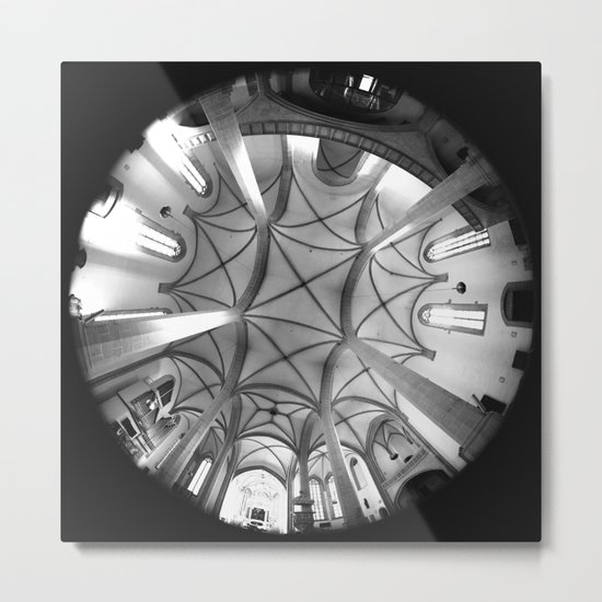 St. Mary's Church St. Mary's parish church in Torgau BW 2 Metal Print