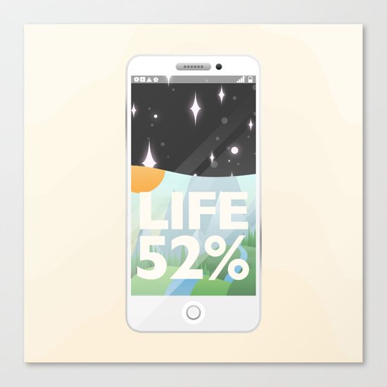 Charge Your Life Canvas Print