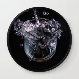 Water Pour Photography Wall Clock