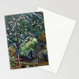 Apple Tree in Bloom, 1926-1927 by Nikolai Astrup Stationery Card
